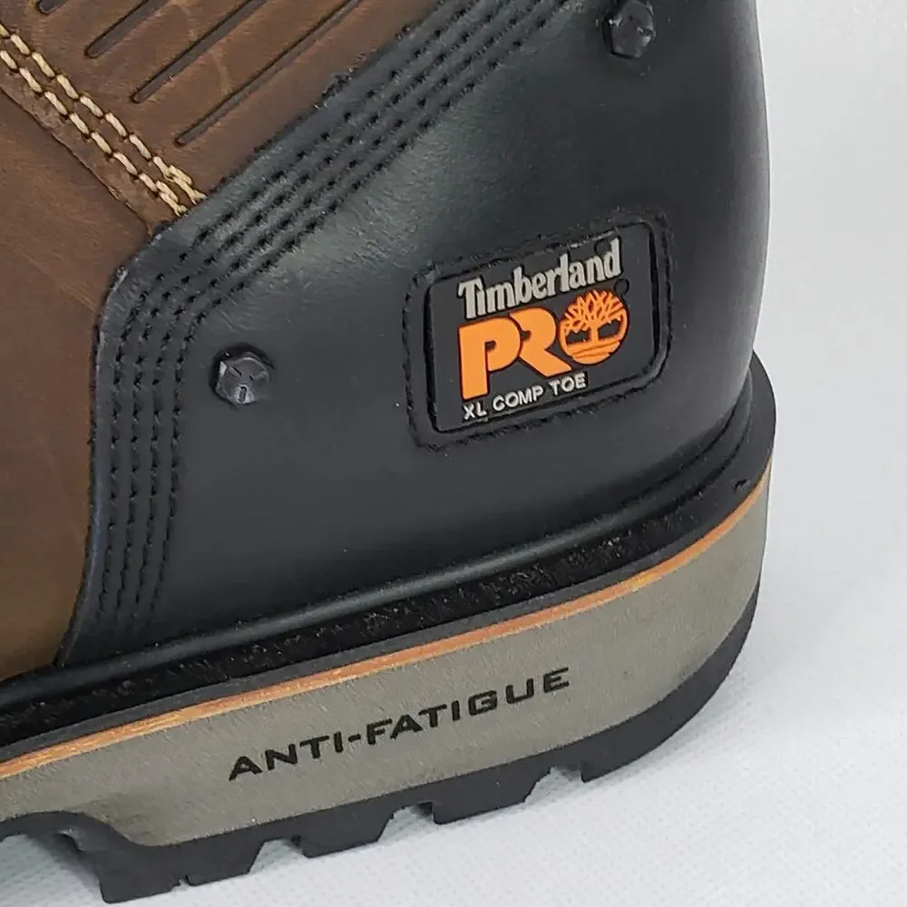Timberland Pro Men's Ballast Steel Toe Ankle Boots Mocha Brown Size 11.5 W Alloy